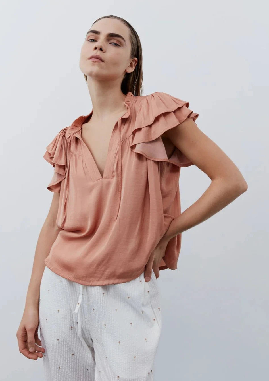 Sofie Schnoor Rosy Brown Top